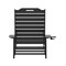 Flash Furniture Black Adjustable Chaise Lounger with Cupholder, 2PK 2-LE-HMP-2017-414-BK-GG - alternate 10